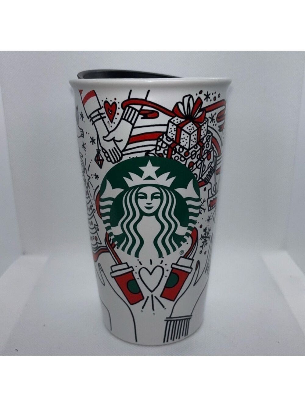 Starbucks 2017 Holiday Ceramic Travel Tumbler Mug